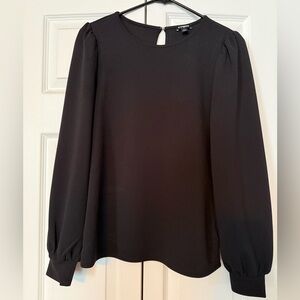Express Black Long Sleeve Blouse